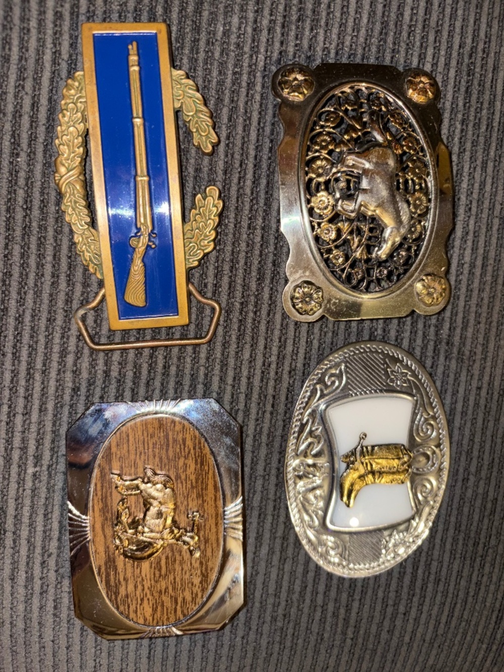 Vintage belt buckles